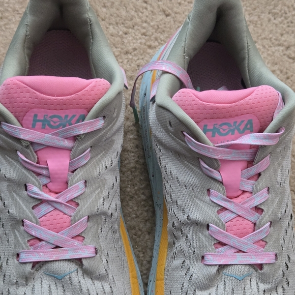 Hoka M Clifton 8 Sneakers Men Size 8D Wide 1134730 SGRT Grey - Picture 4 of 16